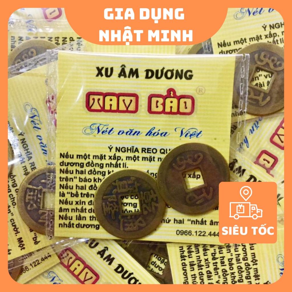 Đồng Xu Âm Dương, tiền xu may mắn, xu phong thủy, gieo quẻ