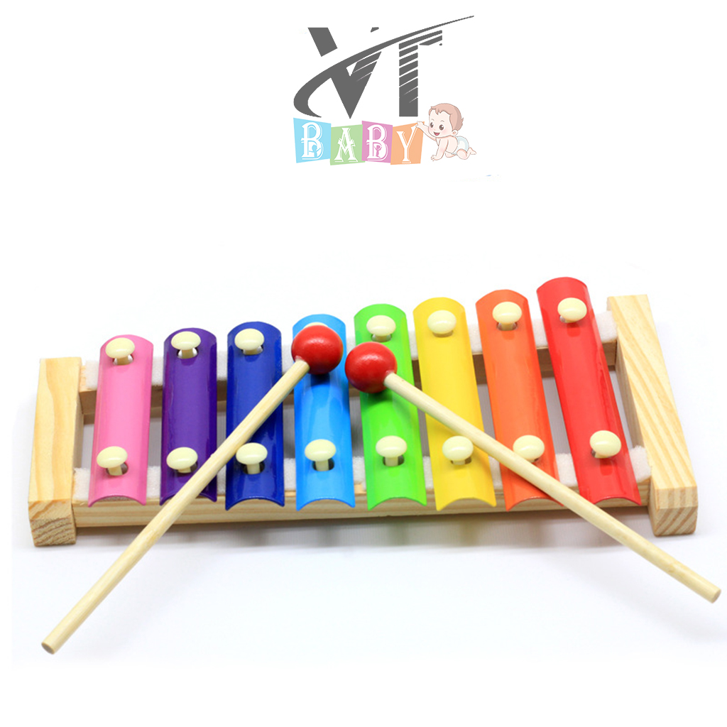 Đàn Gỗ Cao Cấp Xylophone  8 Âm Cho Bé