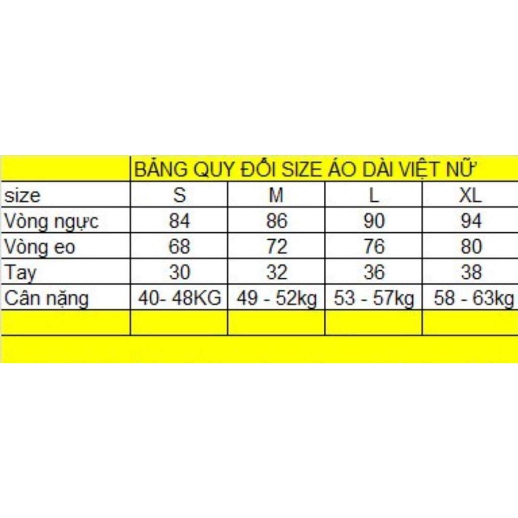 Áo dài cách tân Set mẹ và bé lụa Mỹ thêu - V09