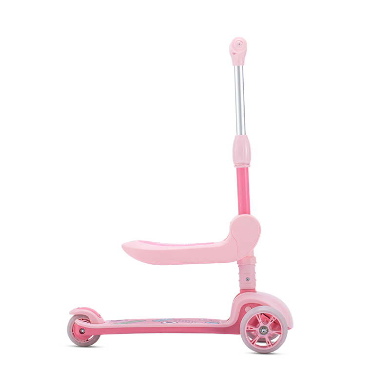 Xe Trượt Scooter 3 Bánh Chipmunk 2 Trong 1 Màu Hồng CM-S2P