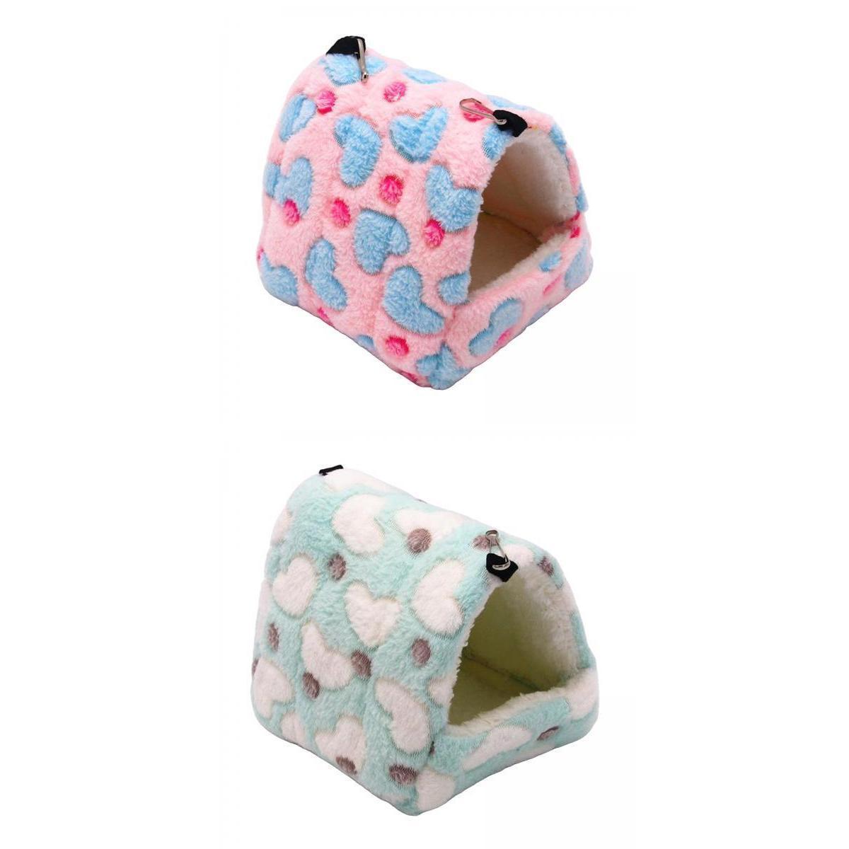 2x Pet Warm Guinea Pig Bed House Animals Hamster Hammock Cage