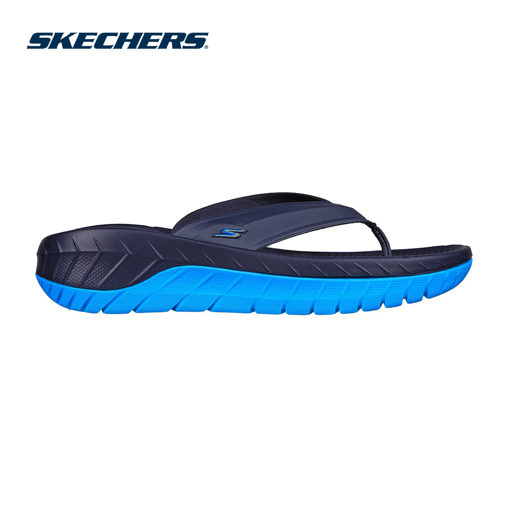 Skechers Nam Dép Xỏ Ngón Đi Bộ Thường Ngày, Đi Học, Đi Làm On-The-GO GO Recover Walking Dual-Density, Goga Mat Technology, Ultra Go - 229018-NVBL