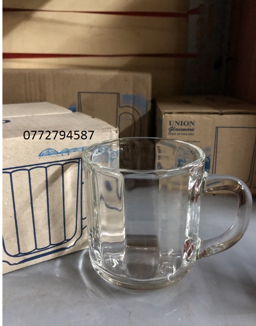 Tách Trà Sọc Có Quai Tea Cup 295ml | Thủy Tinh Cao Cấp , Nhập Khẩu Thái Lan