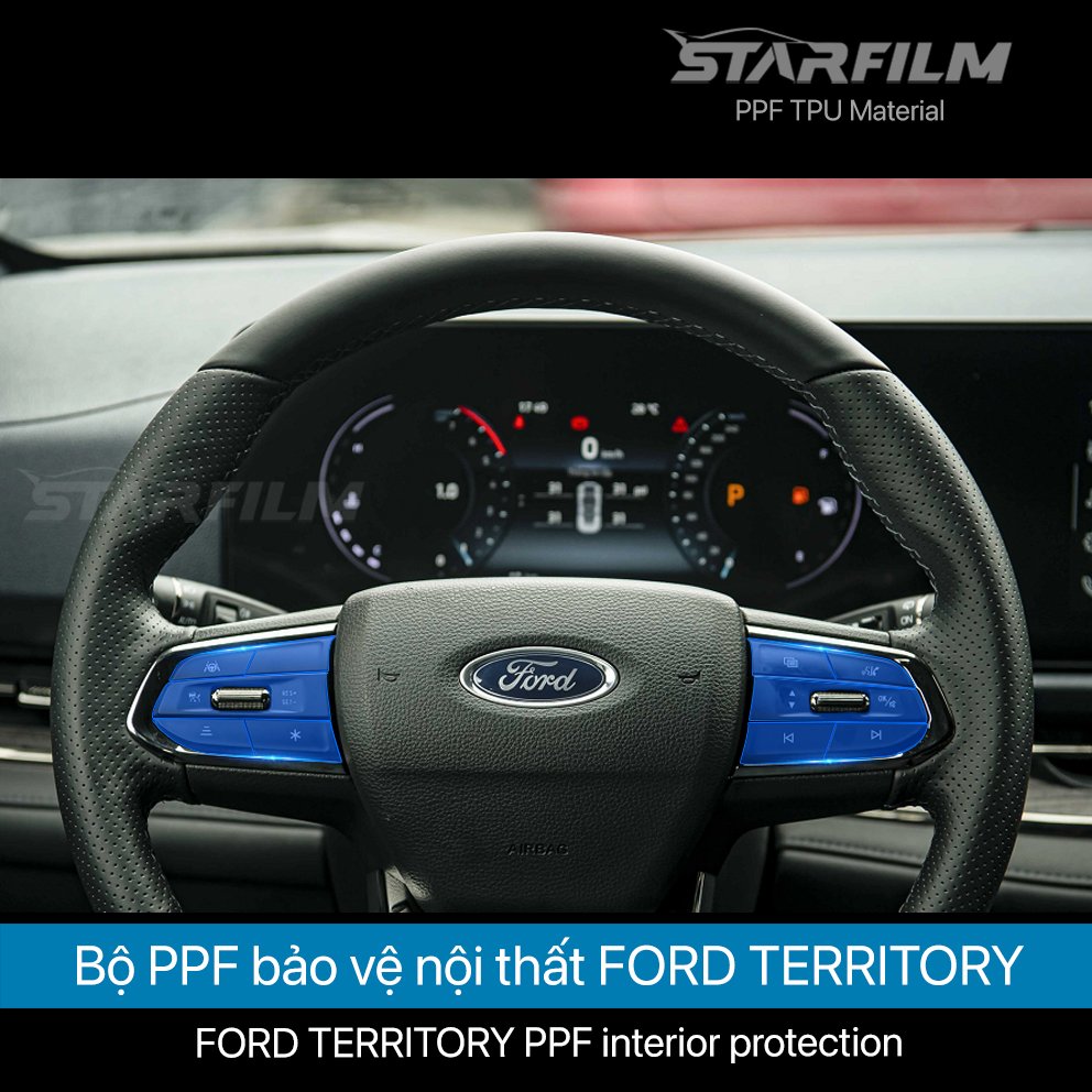 Ford Territory 2023 PPF TPU nội thất chống xước tự hồi phục NEW