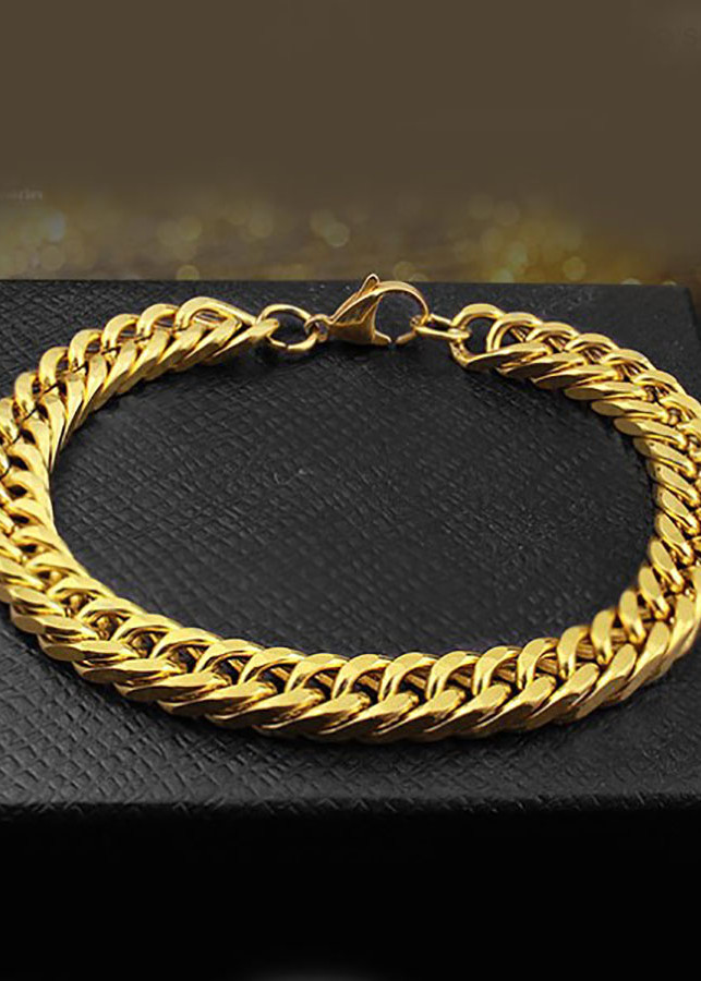 Lắc tay nam mạ vàng 24k cỡ vừa LT3