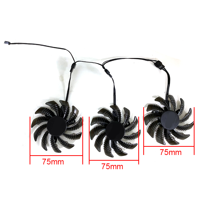 NEW 3PCS 75MM 4PIN PLD08010S12HH GTX1080 Cooling Fan For GIGABYTE GTX 1080 1070 Ti G1 Gaming 1060 G1 ROCK Graphics