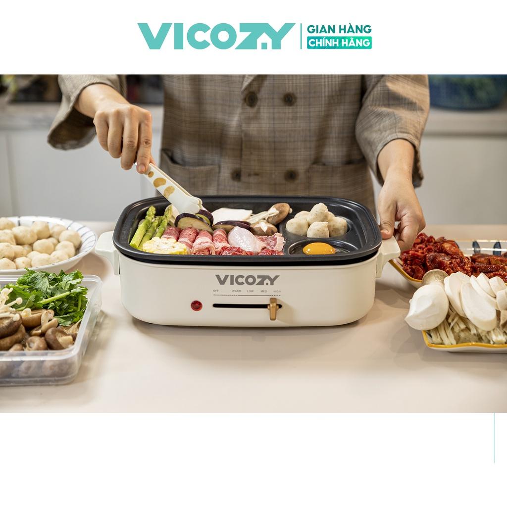 Bếp nướng lẩu đa năng Vicozy Grill Pot Plus - Hàng chính hãng