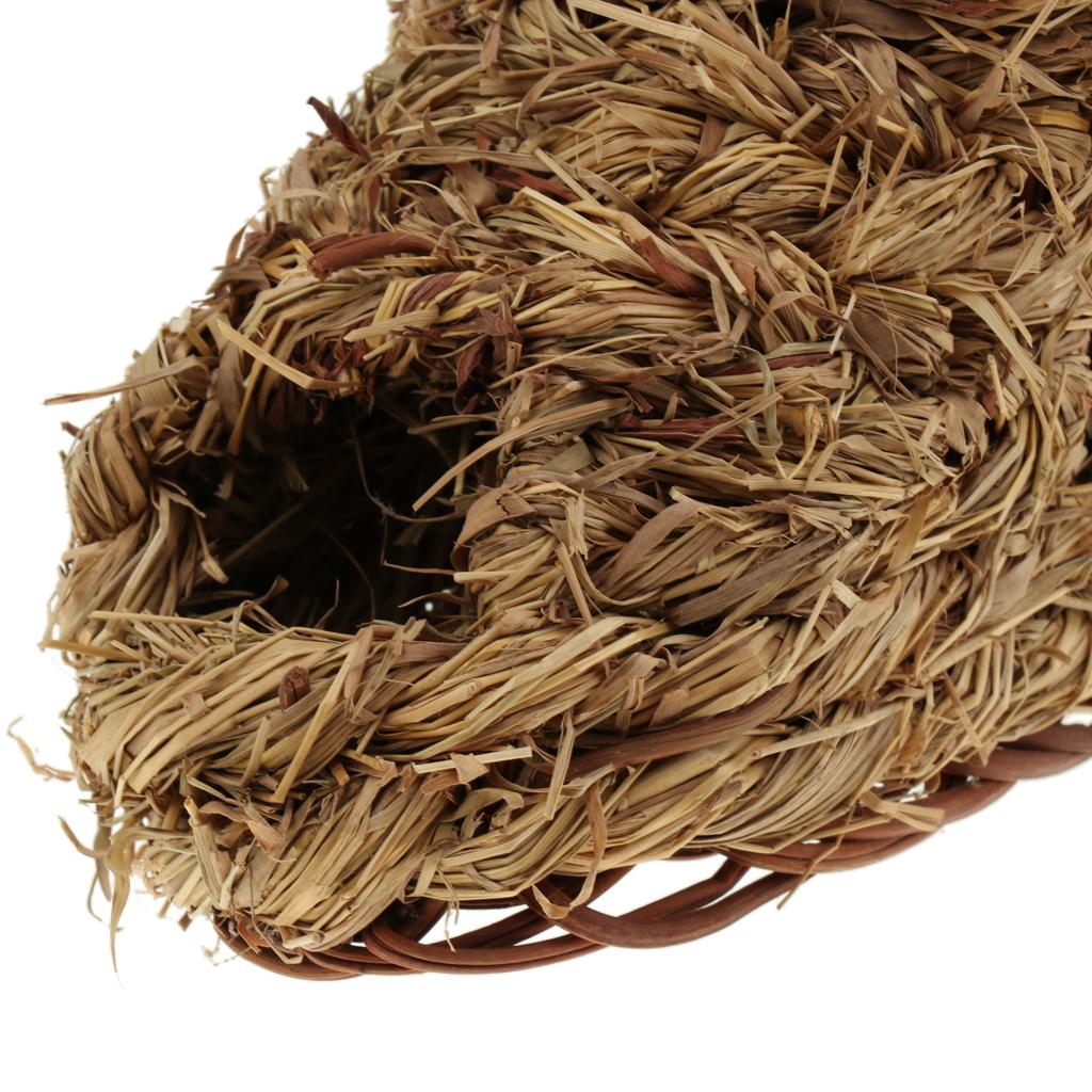 Pet Hamster Straw Nest House Squirrel Straw Sandals Hut Cage Accessories