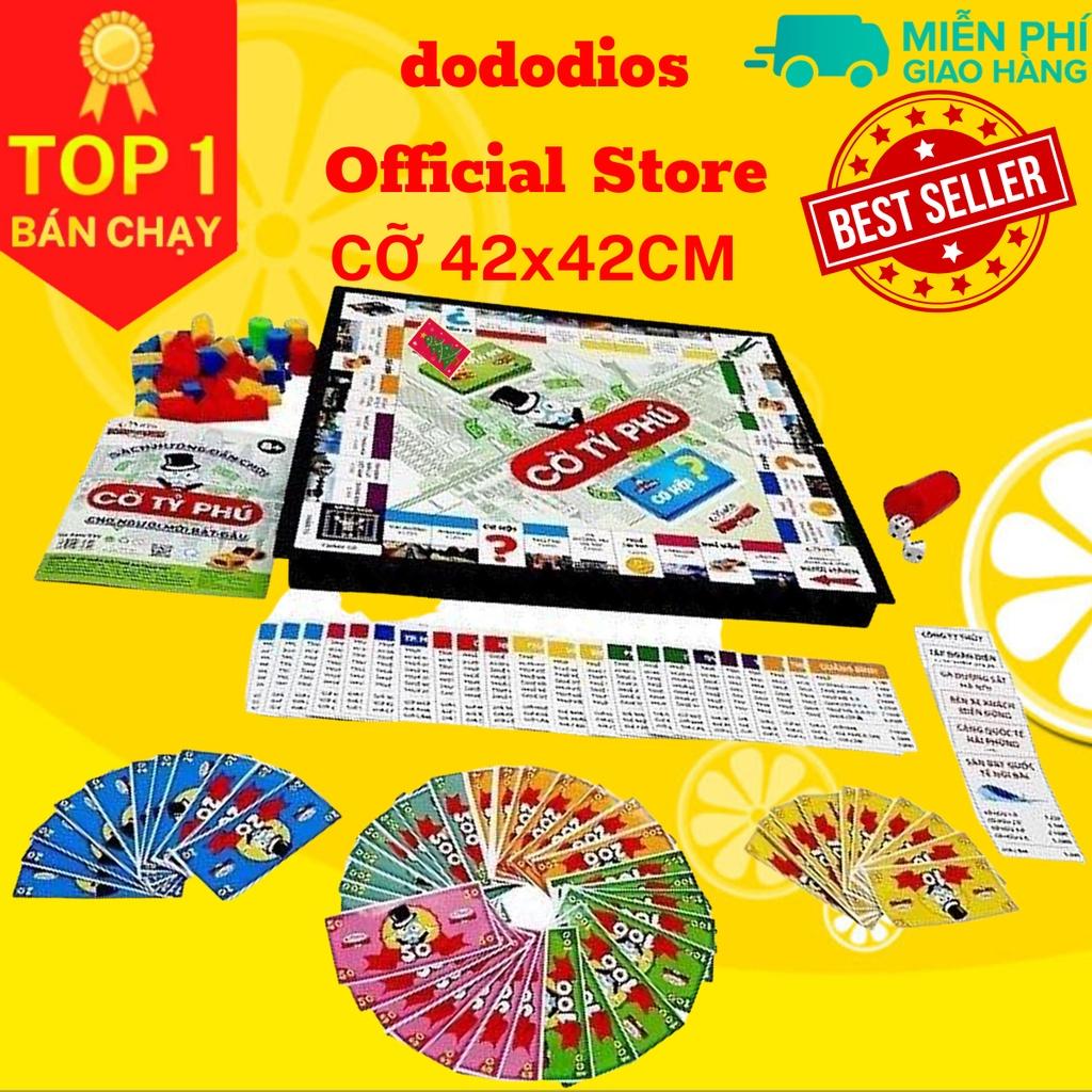 Cờ Tỷ Phú - Monopoly - bàn NHỰA cao cấp 42 x 42cm - Trò chơi rèn luyện tư duy tài chính - chính hãng dododios