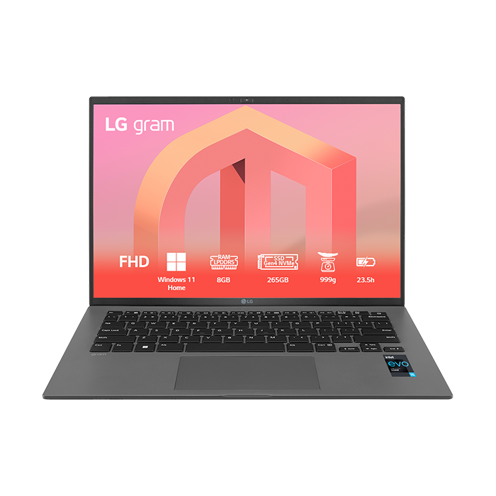 Laptop LG Gram 2022 14Z90Q-G.AJ53A5-D (i5-1240P|8GB|256GB|Intel Iris Xe Graphics|14' WUXGA | Win 11) Hàng chính hãng