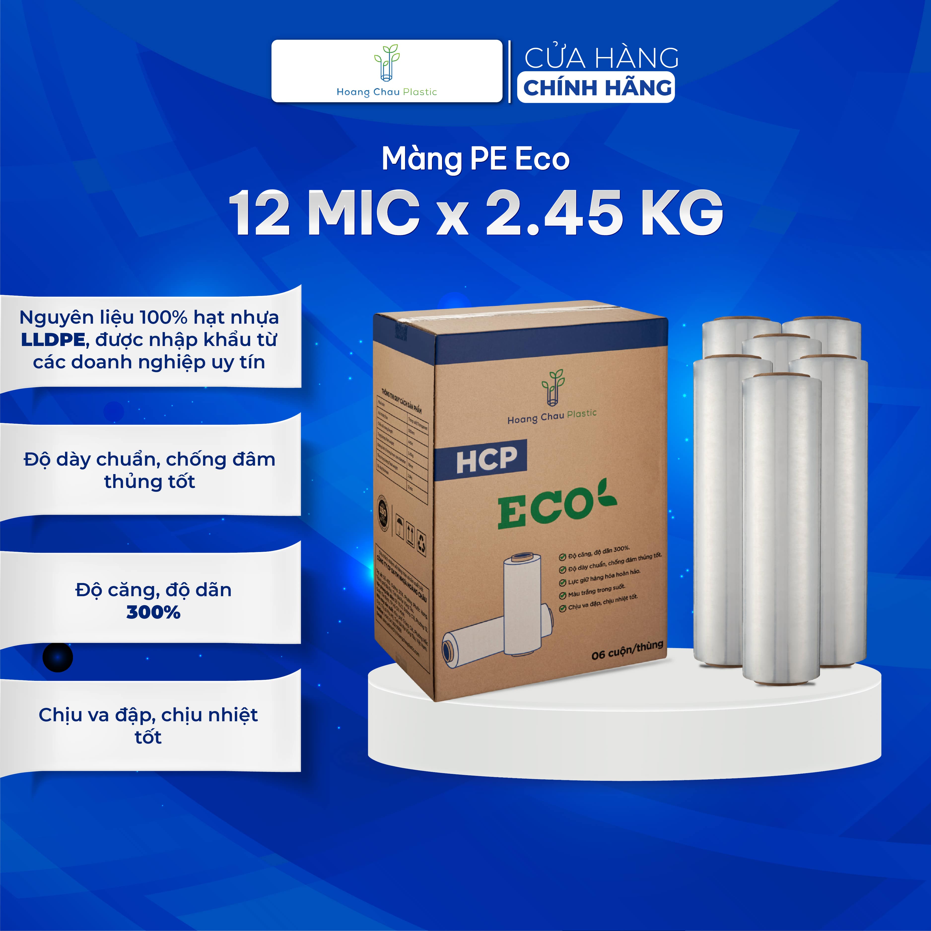 Màng quấn hàng hóa ECO - Khổ 50cm - 12 mic - 2.9 kg