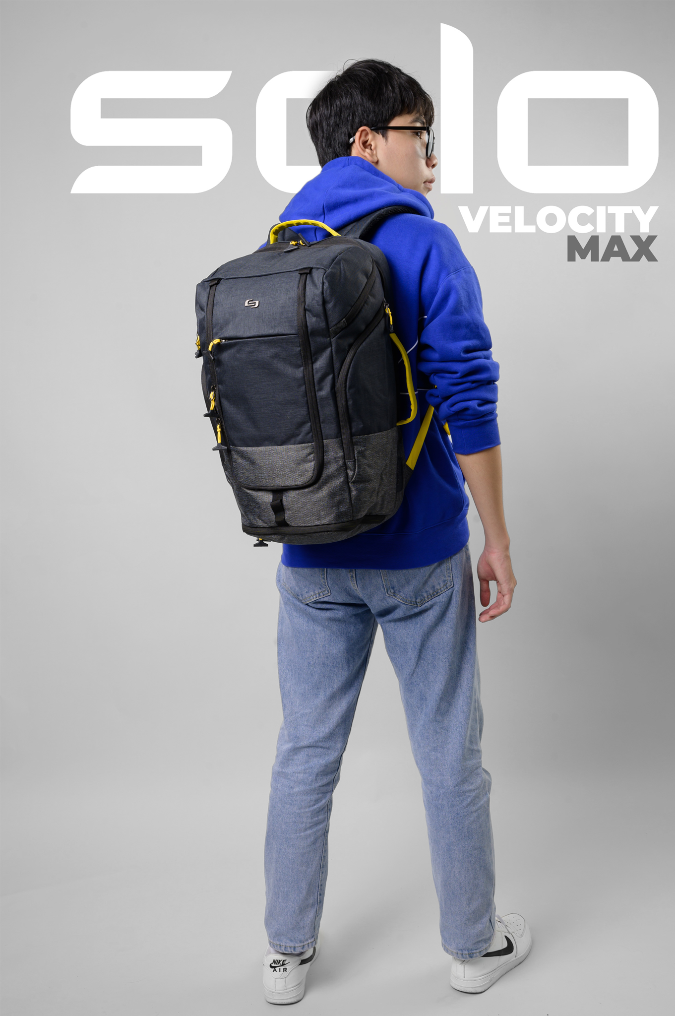 Balo Solo Velocity Max Backpack 17.3” - ACV732 M Black 0211662 (52.5 x 32.5 cm) - Đen