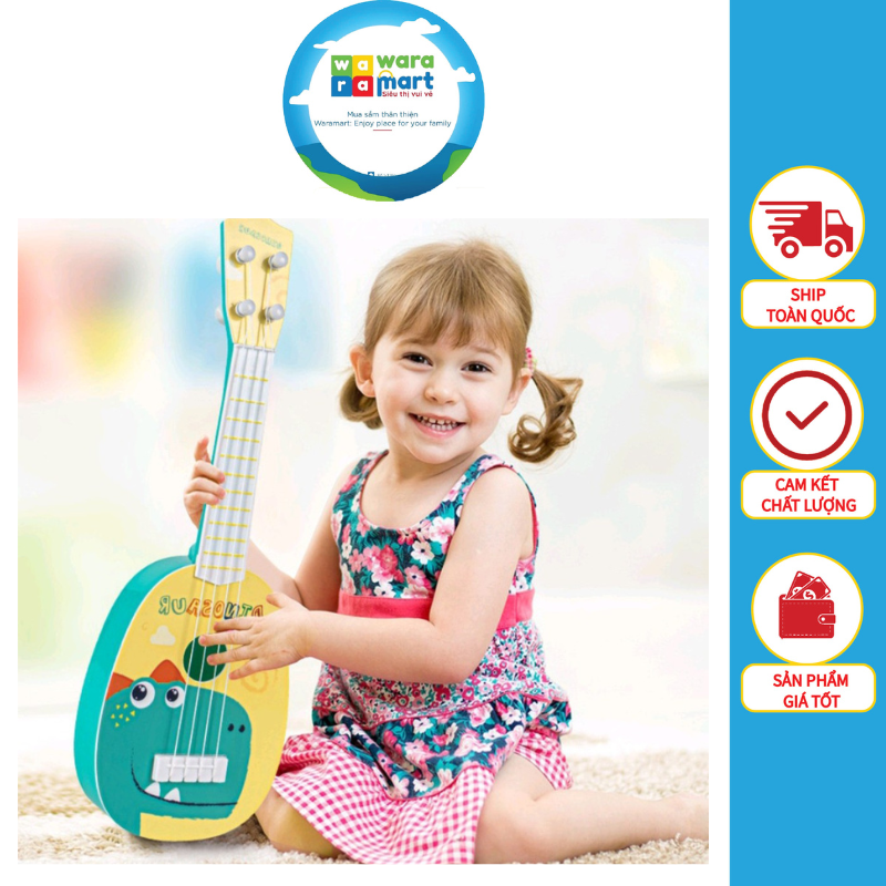 Đàn Guitar Mini Cho Bé - Đồ Chơi Dễ Thương Hoạt Hình Cho Bé Đồ Trang Trí Chụp Ảnh