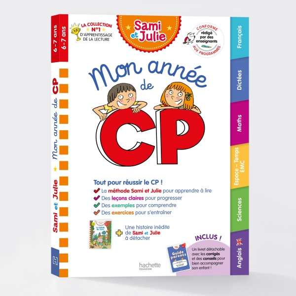 Sách học tiếng Pháp MON ANNEE DE CP AVEC SAMI ET JULIE (TOUTES LES MATIERES)