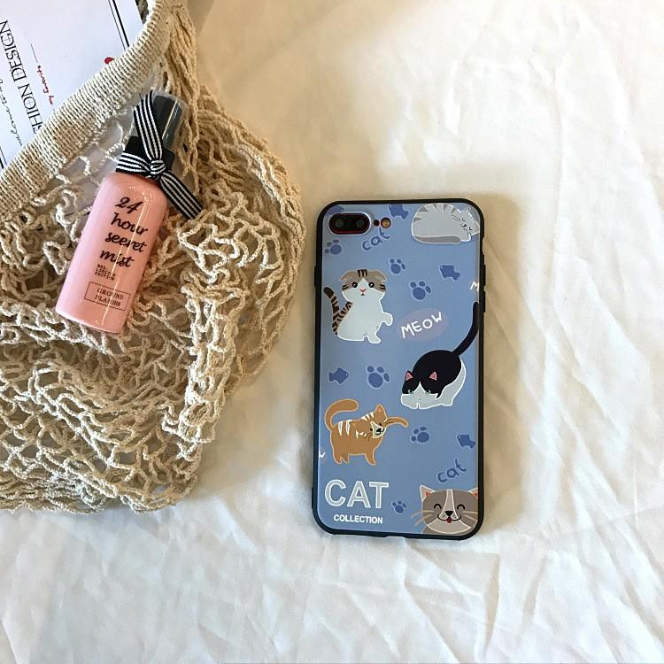 Ốp lưng 3 chú mèo dễ thương dành cho Iphone 6-6s-6 plus-6s plus-7-7 plus-8-8 plus