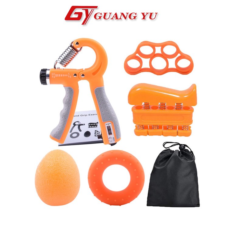 Combo 5 món dụng cụ tập tay kìm đếm số tự động, bộ tập gym hiệu quả GUANG YU