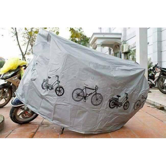 Bạt phủ xe máy, xe đạp chất lượng tốt, chống mưa nắng, bụi bẩn, vải dù pha nilon chống thấm tuyệt đối