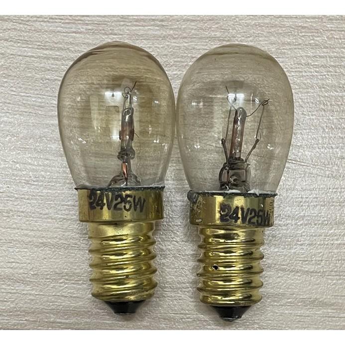 Combo 5 bóng đèn sợi đốt E14 24V 25W 25x55mm (Pilot lamps 24V 25W E14 25x55mm clear)