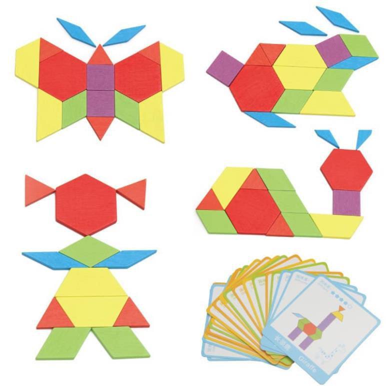 Ghép hình sáng tạo pattern block 130 chi tiết