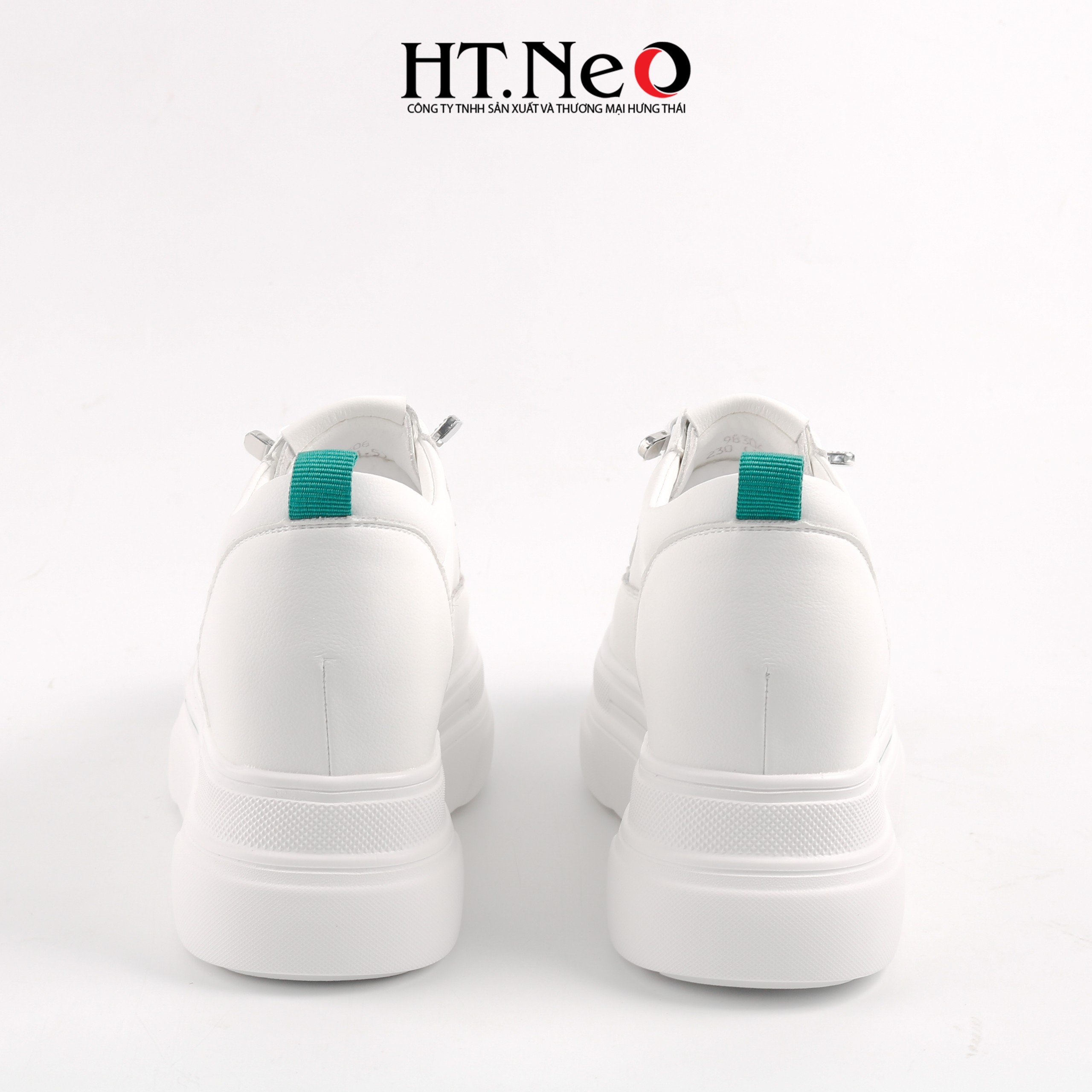 Giày thể thao nữ độn đế , chất liệu da, đế cao su đúc giúp tôn chiều cao mà đi lại vô cùng êm chân, thoải mái TTN15
