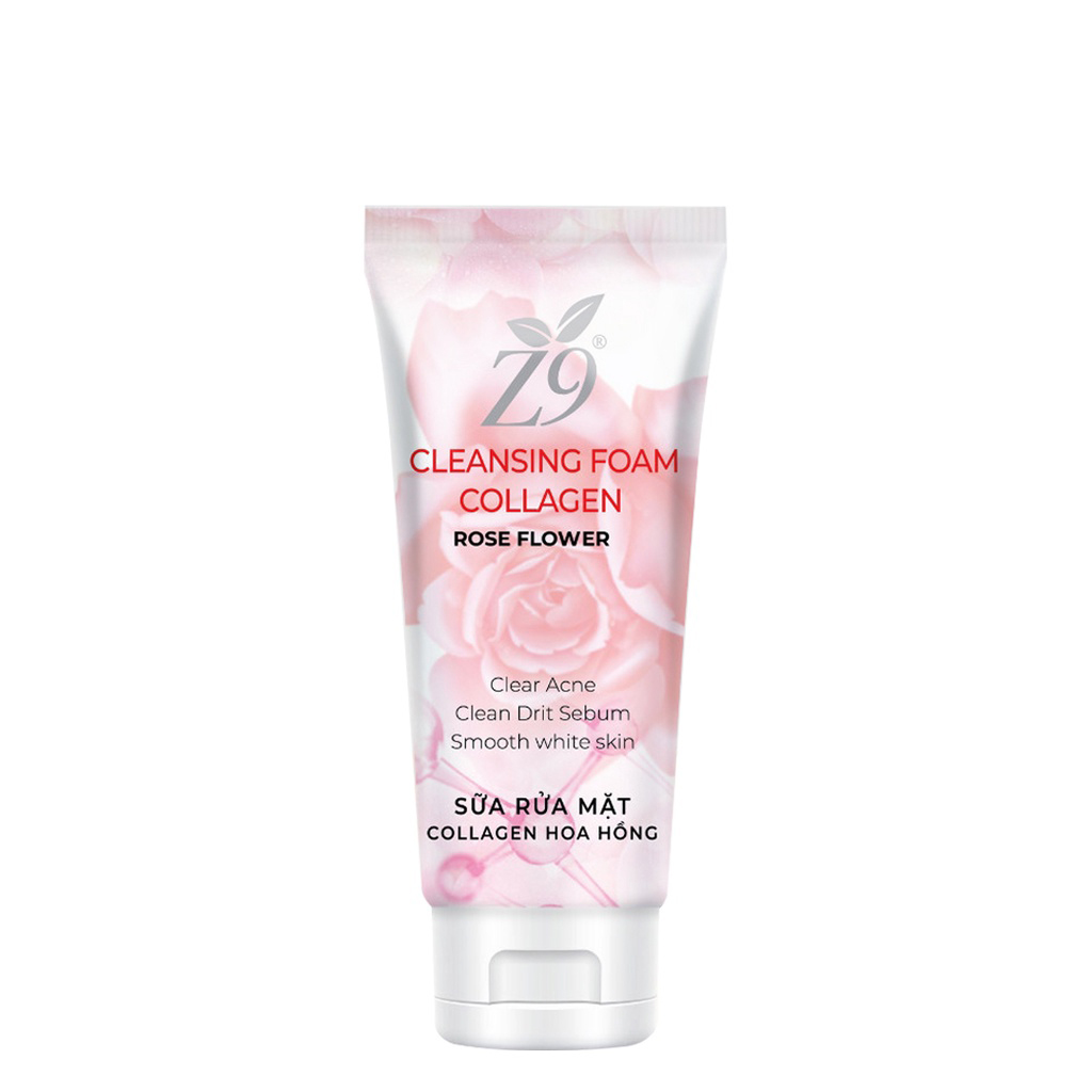Sữa Rữa Mặt Hoa Hồng Z9 Sạch bụi Bẩn Trắng Da Mịn Màng Giảm Viêm Mụn 150ml