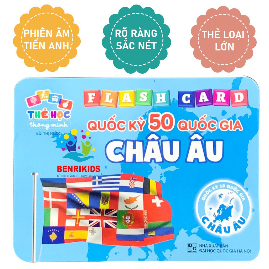 Flashcard Cờ Các Nước, Quốc Kỳ Các Quốc Gia Trên Thế Giới - Flashcard Song Ngữ Tiếng Anh, Tiếng Việt Cho Bé - Orgavil