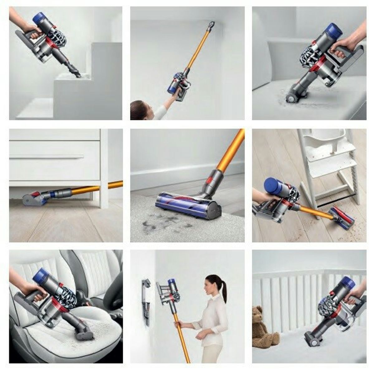 Máy Hút Bụi Dyson V8 Absolute - Chính Hãng - Cam Đồng/Cooper