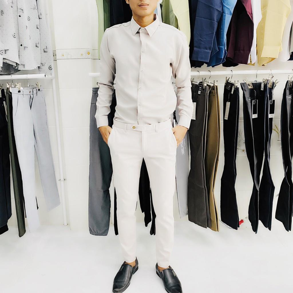 Áo Sơ Mi Nam Dài Tay Thời Trang Slim Fit Hàng Xuất Khẩu Chất Lượng