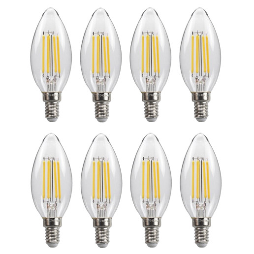 Bộ 8 bóng đèn Led Edison C35 4W hình quả nhót đui E14