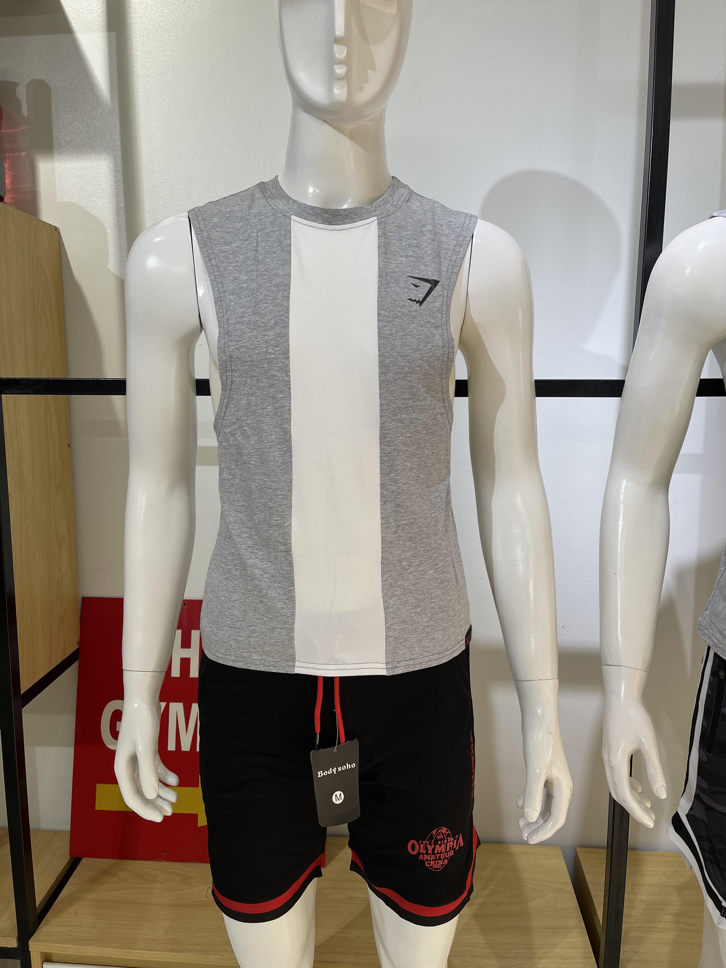 Tank top gymshark phối sọc new giá rẻ