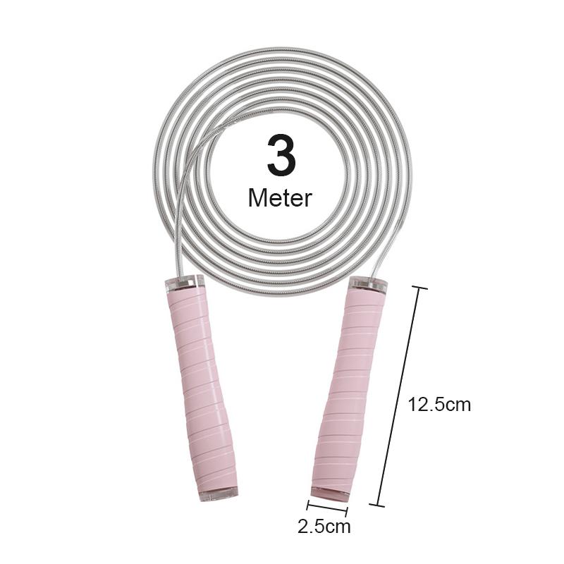 Tay Cầm Silicone Dây Nhảy Chống Trơn Trượt Đôi Sử Dụng Không Dây Bóng Dây Nhảy Nhà Thể Thao Tập Gym Thể Hình Dây Vòng Bi Tốc Độ