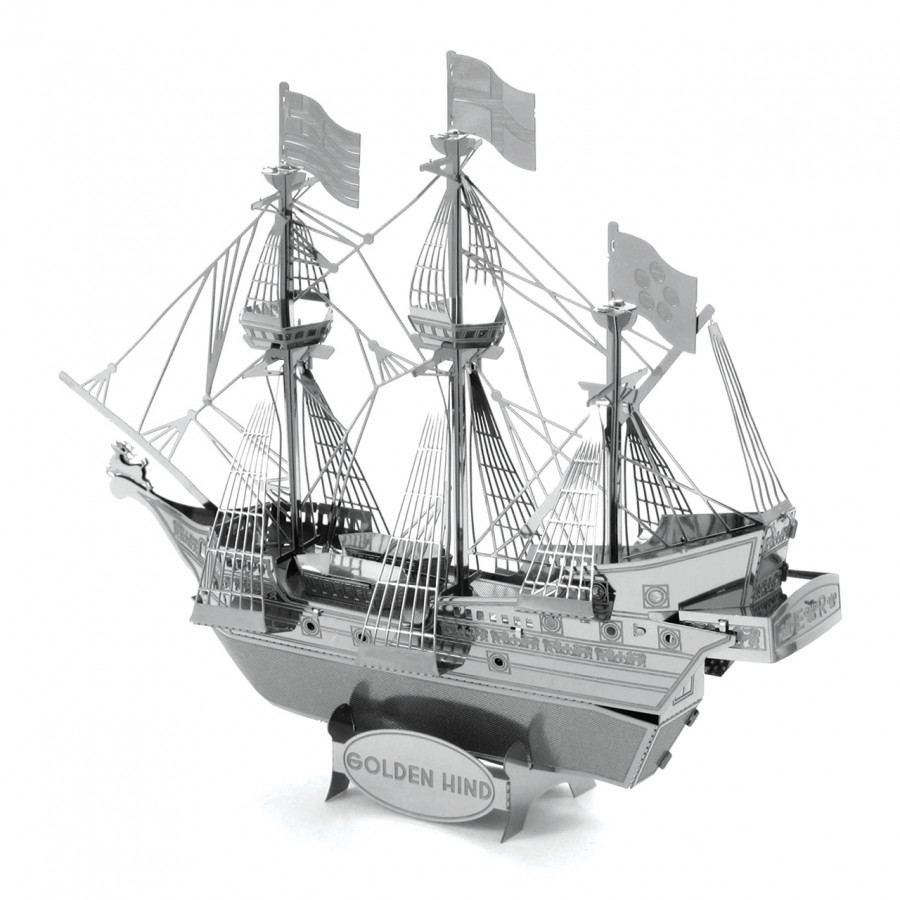 MÔ HÌNH KIM LOẠI 3D ĐẸP - ĐỘC - LẠ: THUYỀN GOLDEN HIND - Mô Hình Sưu Tầm, Mô Hình Trang Trí, Quà Tặng Mô Hình