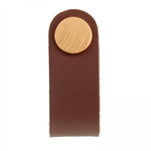 5-23pack Leather Furniture Handle Pull With Screws Cabinet Door Knobs Hardware