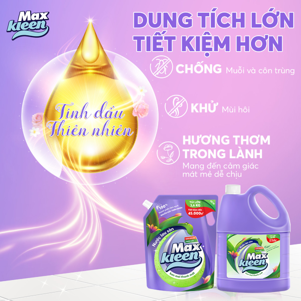 Chai Nước Lau Sàn Ban Mai Thanh Mát 3.6kg