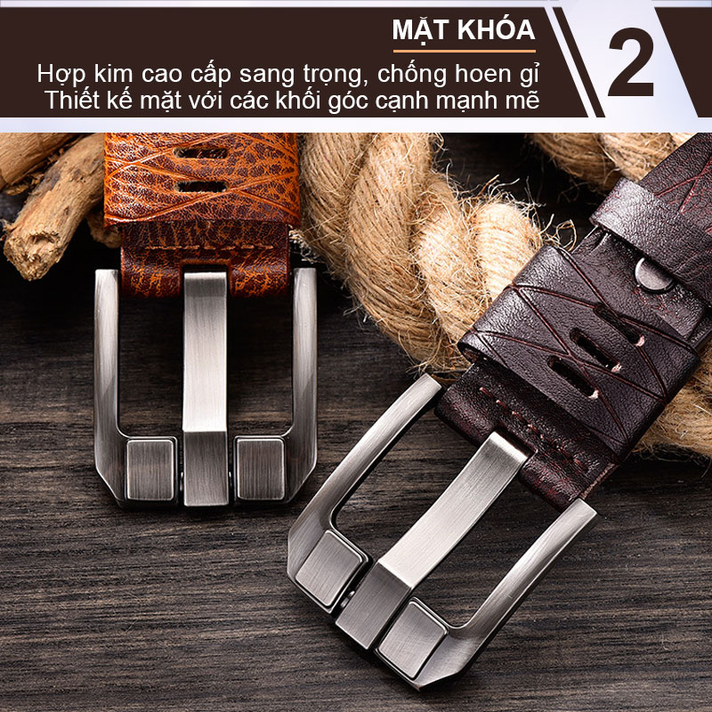 Dây nịt nam, dây thắt lưng nam da bò NIKITA - DL1516