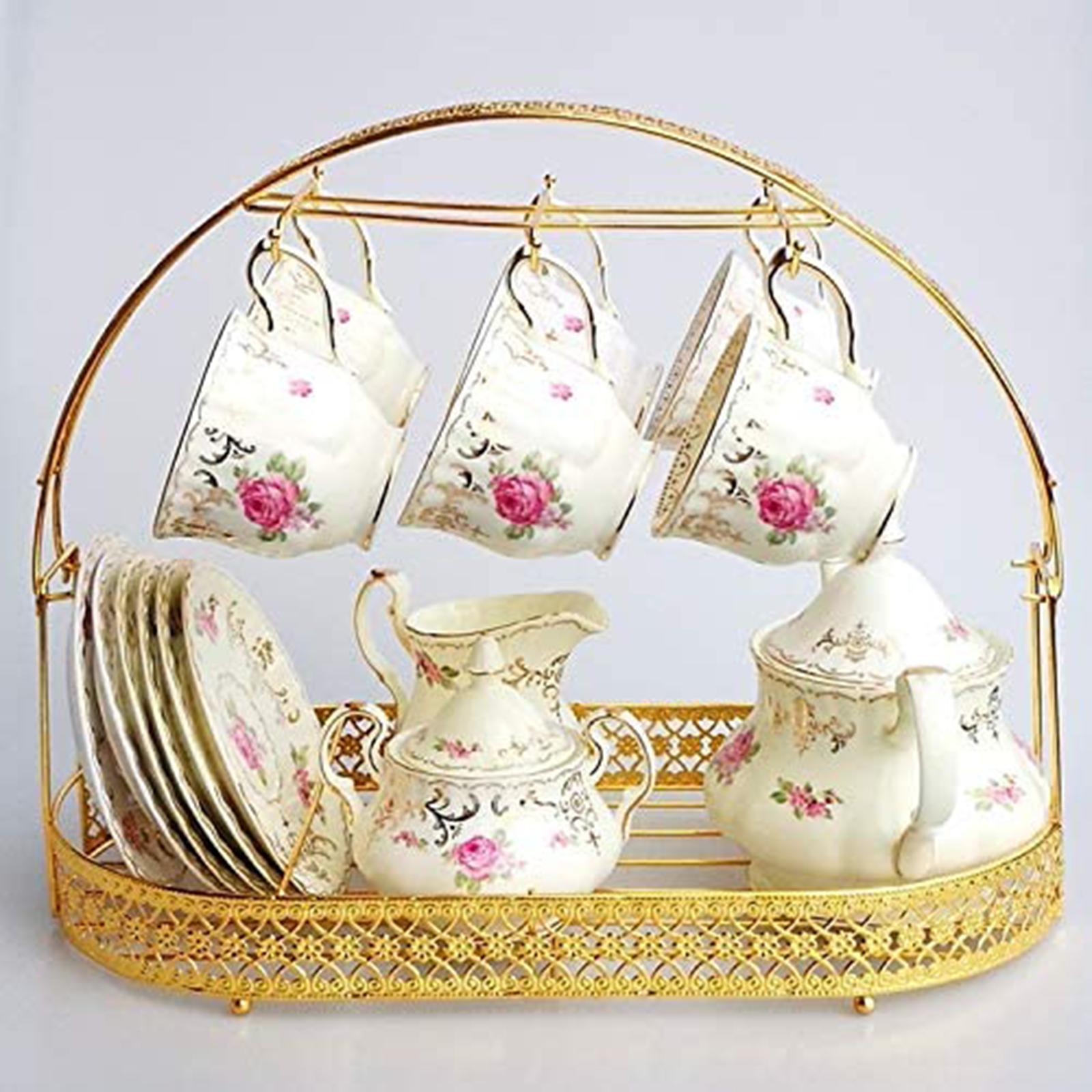 Iron Mug Holder Coffee Rack Coffee Cup Holder Dishes Organizer