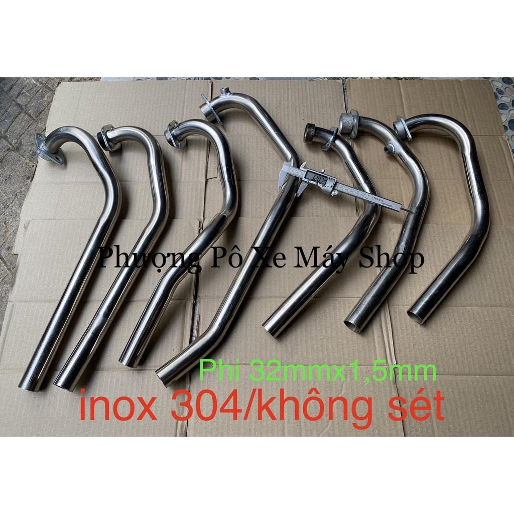 CỔ pô inox 304 gắn pô Din dành cho mọi xe máy