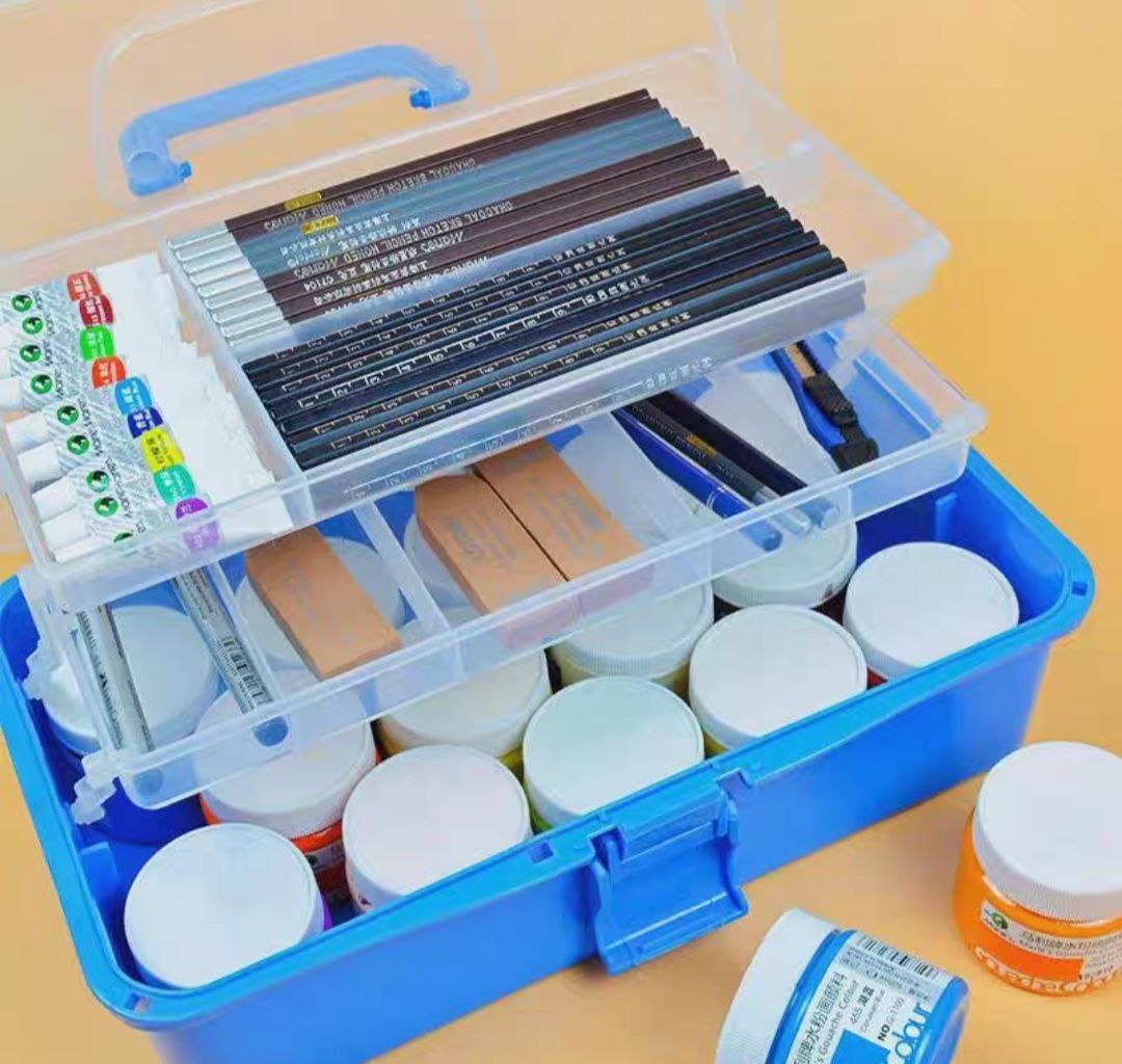 Tủ thuốc gia đình 3 ngăn dựng lọ móng chân mỹ phẩm đa năng