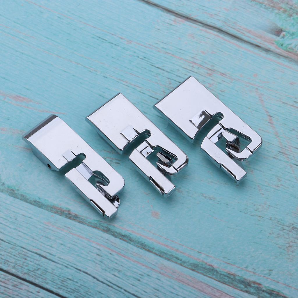 2-3pack 3pcs 3mm 4mm 6mm Narrow Rolled Hem Sewing Machine Presser Foot