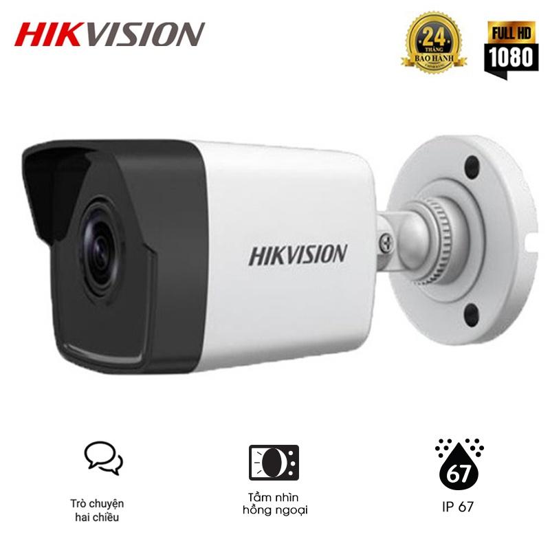 Camera IP Thân Trụ HIKVISION DS-2CD1023G0E-IF 2MP Ngoài Trời, Khe Cắm Thẻ Nhớ Lưu Trữ Hình Ảnh - Hàng Chính Hãng