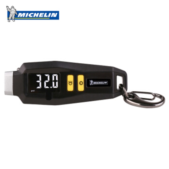 Đồng hồ đo áp suất lốp điện tử Michelin 12290 - Màn hình LCD 1 inch - Bốn phạm vi đo: Psi, Kpa, Bar, Kg/cm2 - HÀNG NHẬP KHẨU