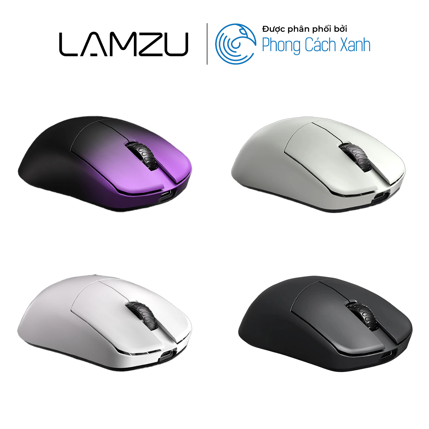 Chuột không dây siêu nhẹ Lamzu Maya X - Hỗ trợ 8KHz - Hàng Chính Hãng