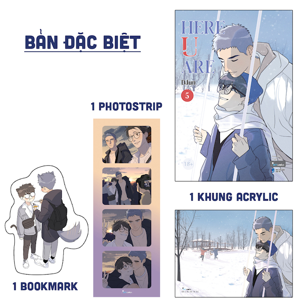 Here U Are - Tập 5 - Bản Đặc Biệt - Tặng Kèm Bookmark Bế Hình Nhân Vật + Photostrip PVC + Khung Tranh Acrylic