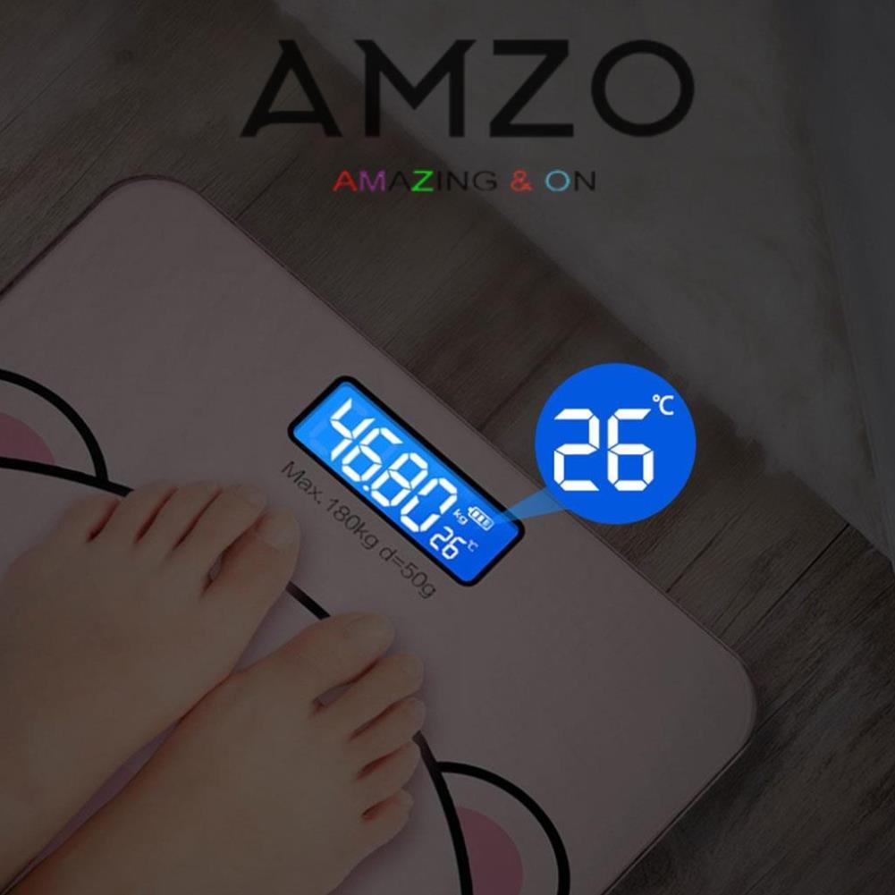 Cân điện tử sức khỏe gia đình màn hình LED AMZO