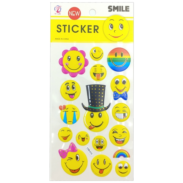 Sticker Mặt Cười Nhiều Hình (Mẫu Sản Phẩm Bên Trong Là Ngẫu Nhiên)