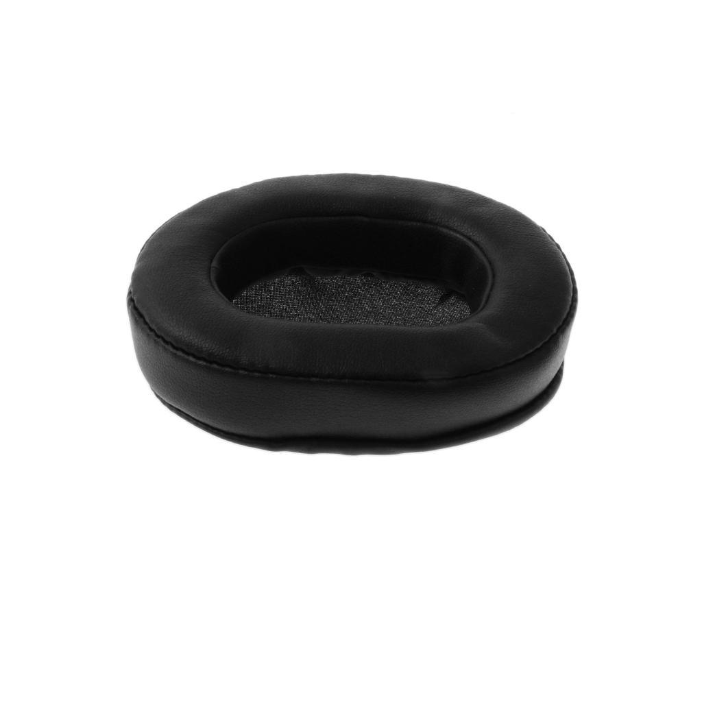 Leather Earpad Foam Sponge Cushion Headphone Cover For  Black