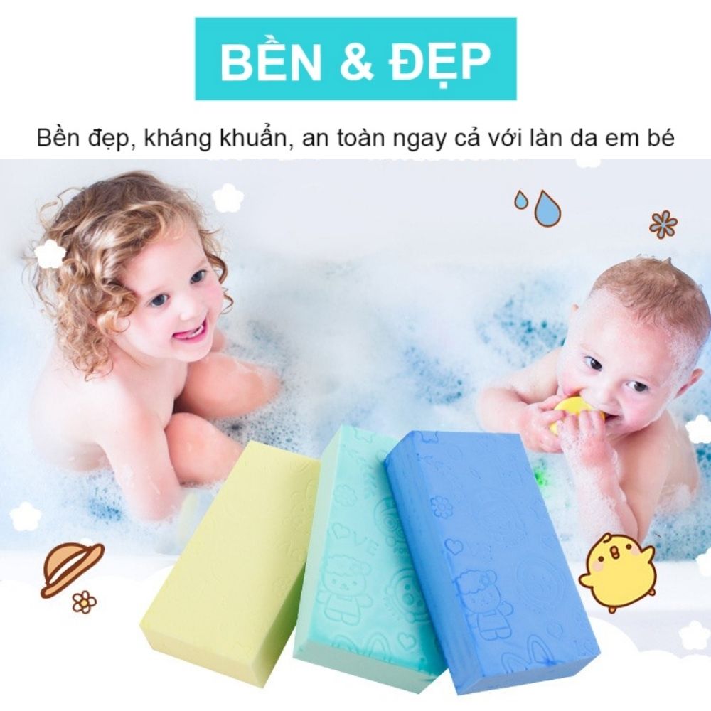 Mút tắm Kỳ Ghét Hàn Quốc PORORO Siêu Mềm Mại Tẩy Da Chết Tạo Bọt Bảo Vệ Da Nhiều Màu Dễ Thương