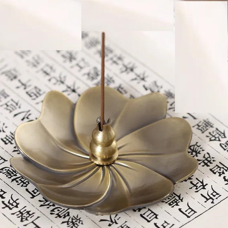 Combo đĩa lót và đế cắm nhang trầm