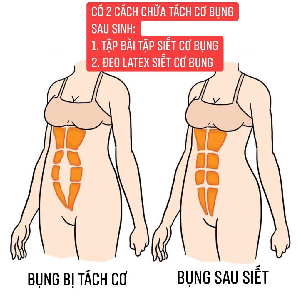 Gen nịt bụng Latex dáng chuẩn Đai nịt bụng eo thon Hy Lạp chuẩn nhập khẩu