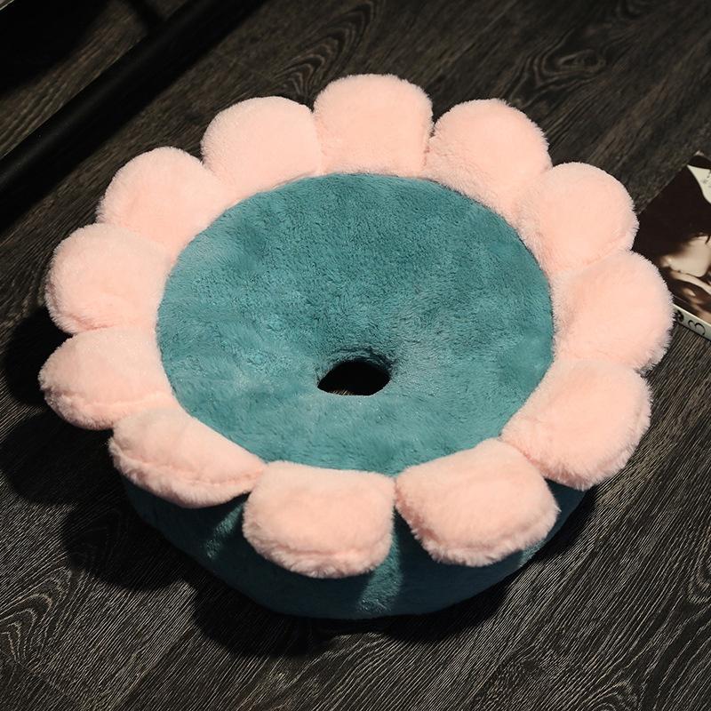 Đệm Ngồi Bệt / Gối Tựa Lưng / Lót Ghế Văn Phòng Hình Hoa Cao 10Cm SBK191